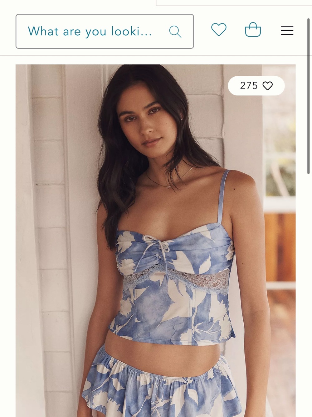 LyreBird Silky Ruffled Lace Cami